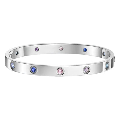 [Amore Jewels]Classic 6.1mm Love Bracelet 10-Diamond Multicolor