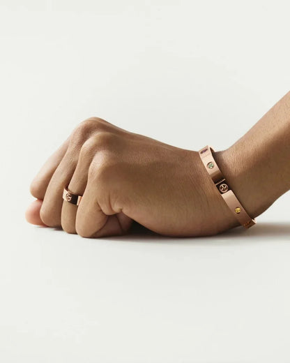 [Amore Jewels]Classic 6.1mm Love Bracelet 10-Diamond Full Pavé
