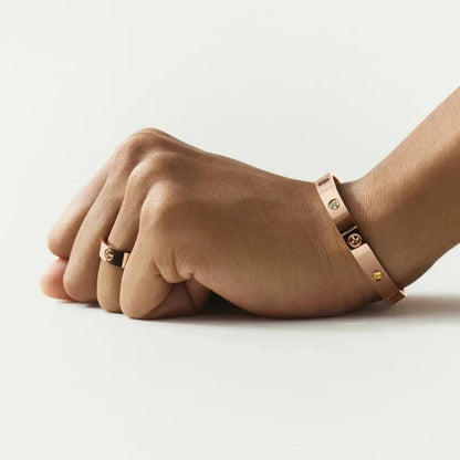 [Amore Jewels]Classic 6.1mm Love Bracelet 10-Diamond Multicolor