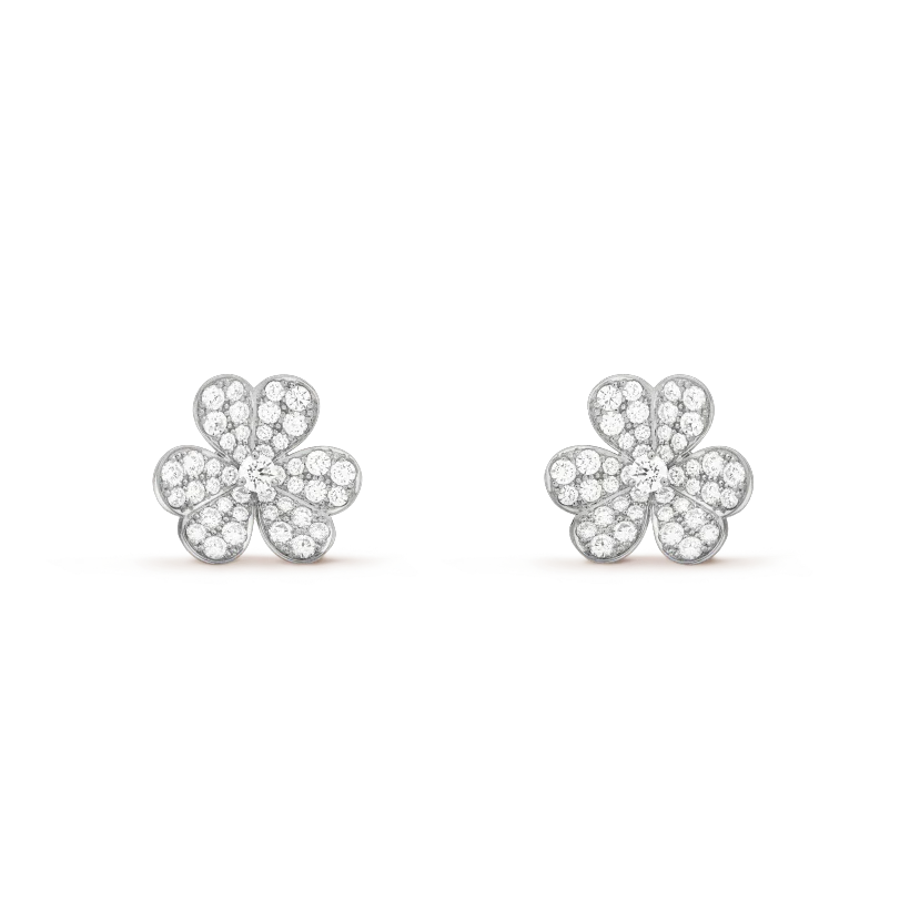[Amore Jewels]CLOVER COMOS DIAMOND EARRINGS SILVER