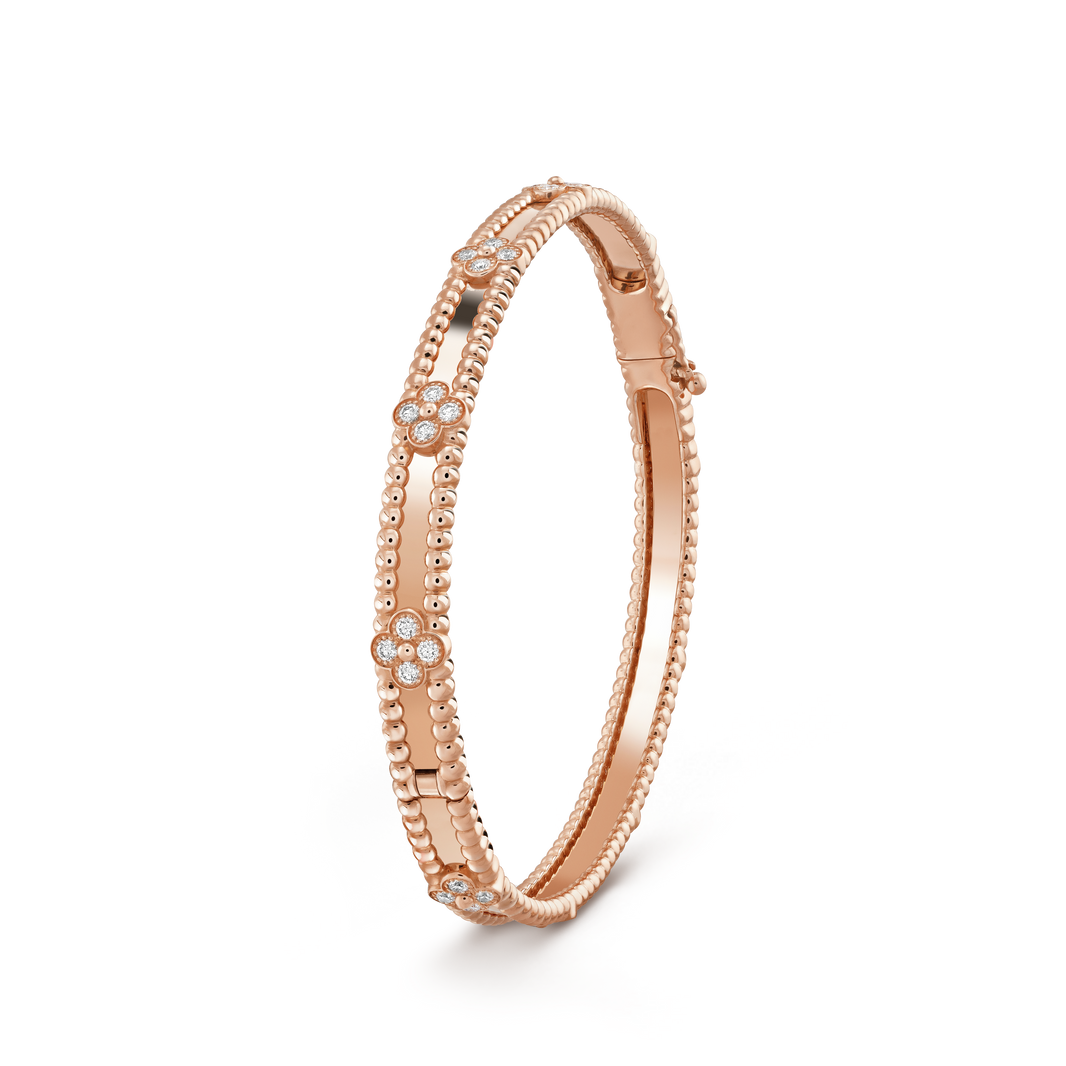 [Amore Jewels]CLOVER BRACELET 4MM DIAMONDS