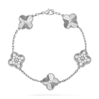 [Amore Jewels] CLOVER 5 MOTIF LASER BRACELET COLLECTION
