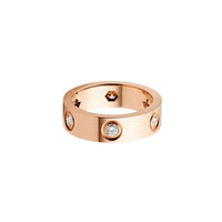 [Amore Jewels]LOVE 5.5MM 6 DIAMOND RING