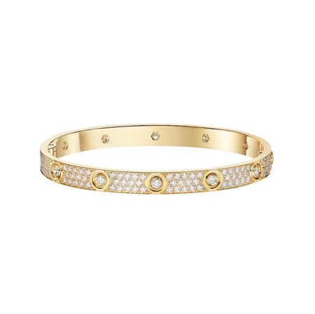 [Amore Jewels]LOVE BRACELET 6.1MM DIAMOND-PAVED 10 BIG DIAMONDS