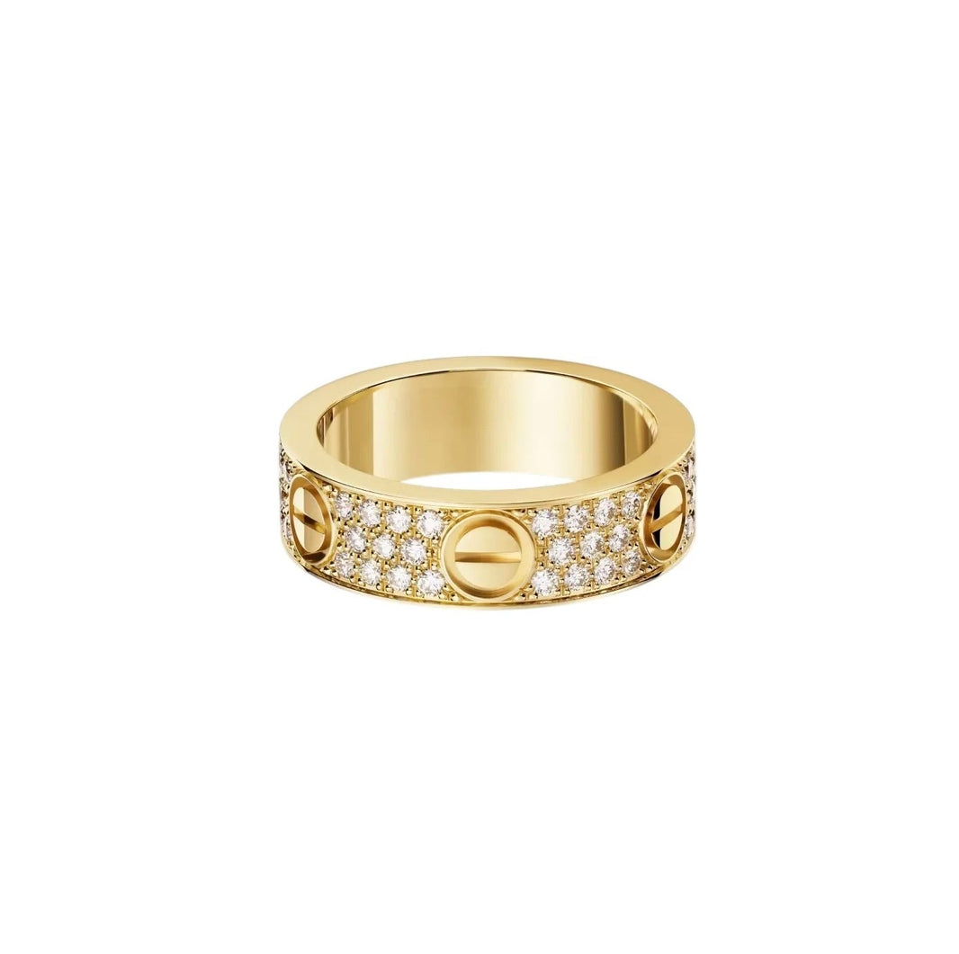 [Amore Jewels]LOVE RING 5.5MM DIAMONDS PAVED
