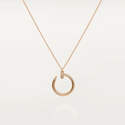 [Amore Jewels]JUSTE NECKLACE PINK GOLD