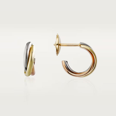 [Amore Jewels]TRINITY ON DIAMOND MINI EARRINGS