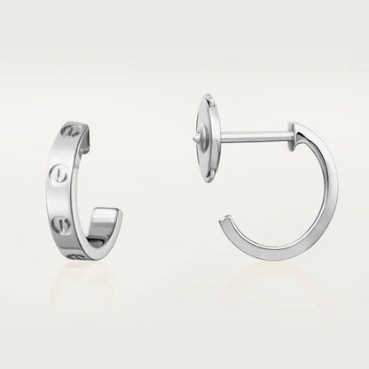 [Amore Jewels]LOVE EARRINGS 2.65MM SILVER