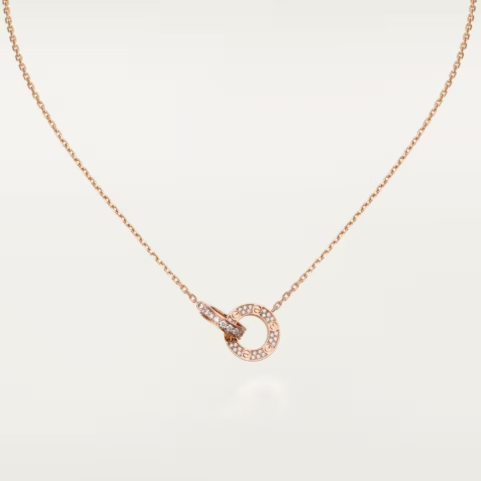 [Amore Jewels]LOVE  FULL DIAMOND PENDANT NECKLACE