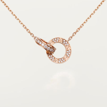 [Amore Jewels]LOVE  FULL DIAMOND PENDANT NECKLACE