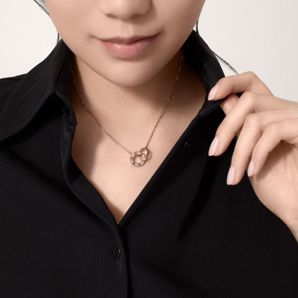 [Amore Jewels]LOVE  FULL DIAMOND PENDANT NECKLACE