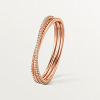[Amore Jewels]ETINCELLE HALF-PAVED DIAMOND BRACELET