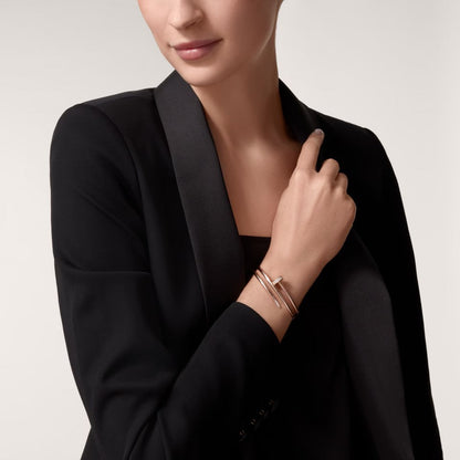 [Amore Jewels]JUSTE BRACELET 3.5MM DOUBLE ROW DIAMOND