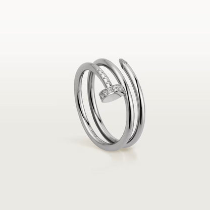[Amore Jewels]JUSTE RING 4.8MM HALF DIAMOND