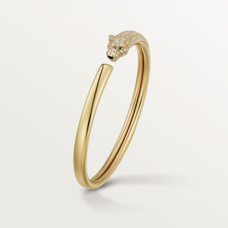 [Amore Jewels]PANTHERE HALF DIAMOND OPEN BRACELET