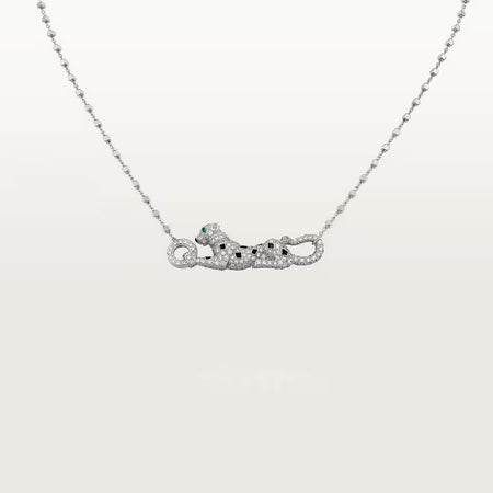[Amore Jewels]PANTHERE PAVED DIAMOND NECKLACE