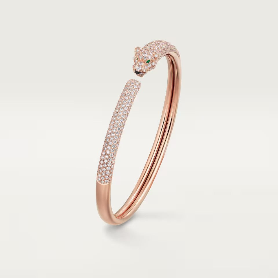 [Amore Jewels]PANTHERE FULL DIAMOND OPEN BRACELET