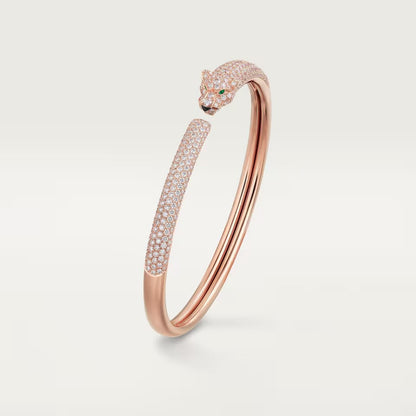 [Amore Jewels]PANTHERE FULL DIAMOND OPEN BRACELET