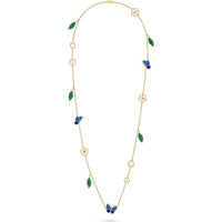 [Amore Jewels]LUCKY SPRING BUTTERFLY 15 FLOWER NECKLACE