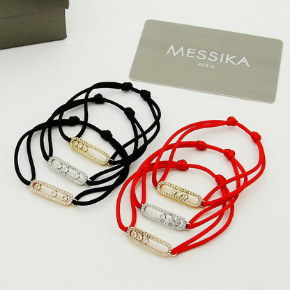 [Amore Jewels]Messika Care(s) pink cord pavé bracelet