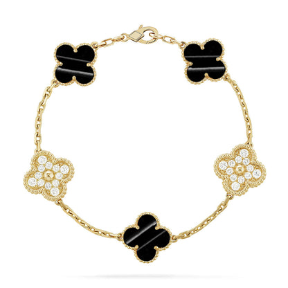 [Amore Jewels] CLOVER 5 MOTIF PULSAR STONE BRACELET COLLECTION