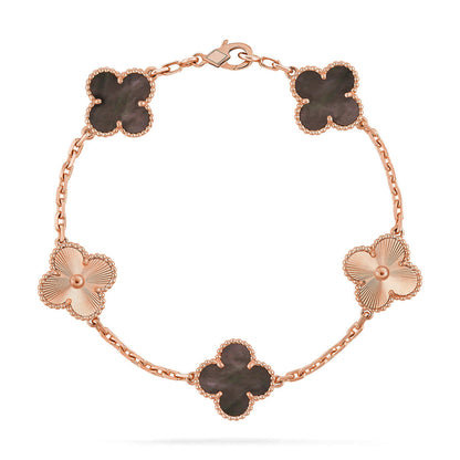 [Amore Jewels] CLOVER 5 MOTIF GRAY MOP BRACELET COLLECTION