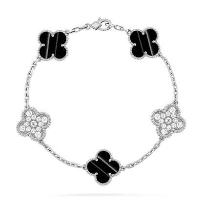 [Amore Jewels] CLOVER 5 MOTIF PULSAR STONE BRACELET COLLECTION