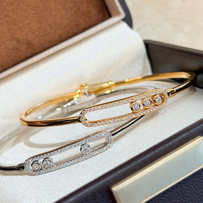 [Amore Jewels]Move Pavé Diamond Bangle Bracelet M