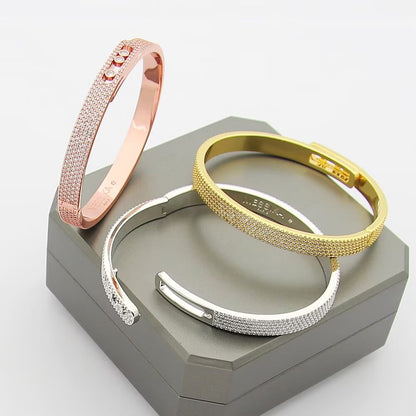 [Amore Jewels]Move Noa Full Pavé Diamond Bangle Bracelet