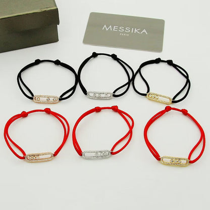 [Amore Jewels]Messika Care(s) pink cord pavé bracelet