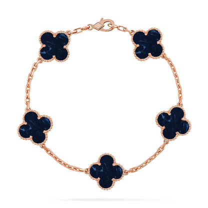 [Amore Jewels]CLOVER 5 MOTIF PIETERSITE BRACELET COLLECTION