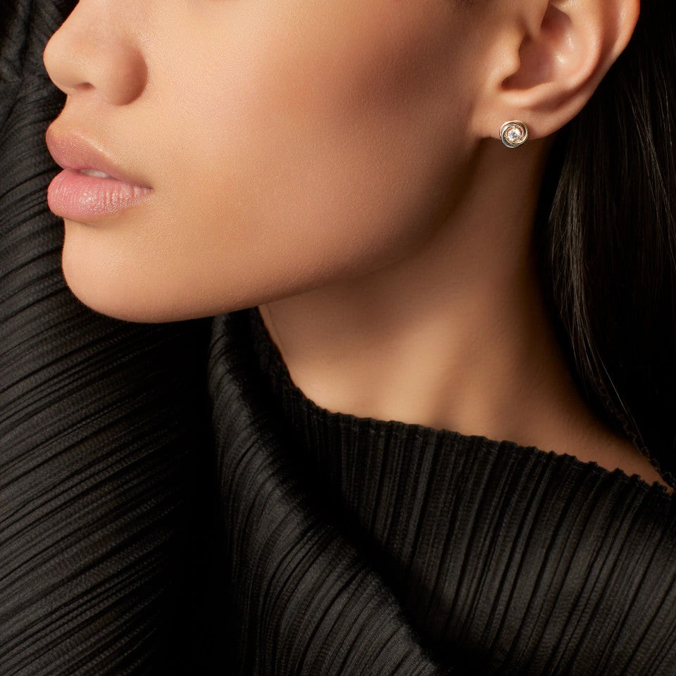 [Amore Jewels]TRINITY STUD DIAMOND EARRINGS