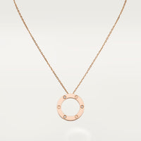 [Amore Jewels]LOVE NECKLACE 16MM 3 DIAMONDS