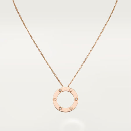 [Amore Jewels]LOVE NECKLACE 16MM 3 DIAMONDS