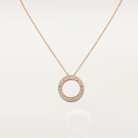 [Amore Jewels]LOVE NECKLACE 16MM  FULL DIAMOND