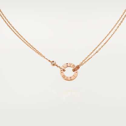 [Amore Jewels]LOVE NECKLACE 16MM 2 DIAMONDS