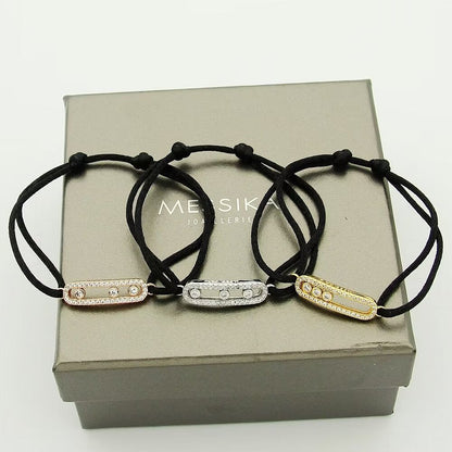 [Amore Jewels]Messika Care(s) pink cord pavé bracelet