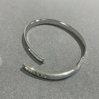 [Amore Jewels]Move Noa Rose Gold Pavé Diamond Bangle Bracelet