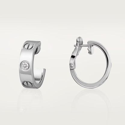 [Amore Jewels]LOVE EARRINGS 5.7MM 2 DIAMONDS