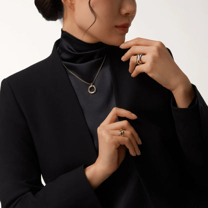 [Amore Jewels]TRINITY MEDIUM  DIAMONDS NECKLACE