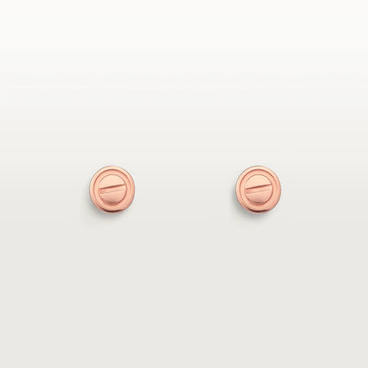 [Amore Jewels]LOVE EARRINGS PINK GOLD 10MM