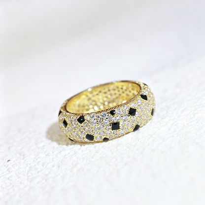 [Amore Jewels]PANTHERE SPOTTED FULL DIAMOND RING