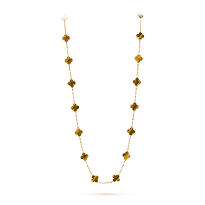[Amore Jewels]CLOVER 20 MOTIFS TIGER EYE ROSE GOLD