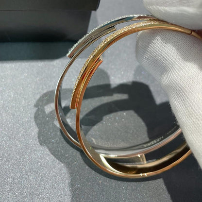 [Amore Jewels]Move Noa Rose Gold Pavé Diamond Bangle Bracelet