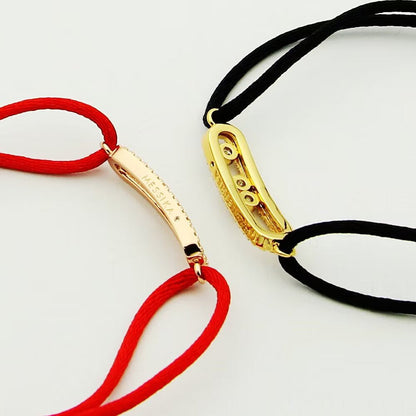 [Amore Jewels]Messika Care(s) pink cord pavé bracelet