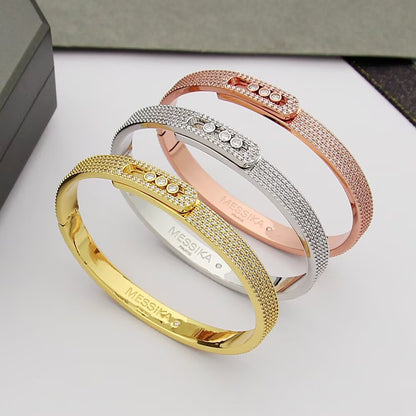 [Amore Jewels]Move Noa Full Pavé Diamond Bangle Bracelet