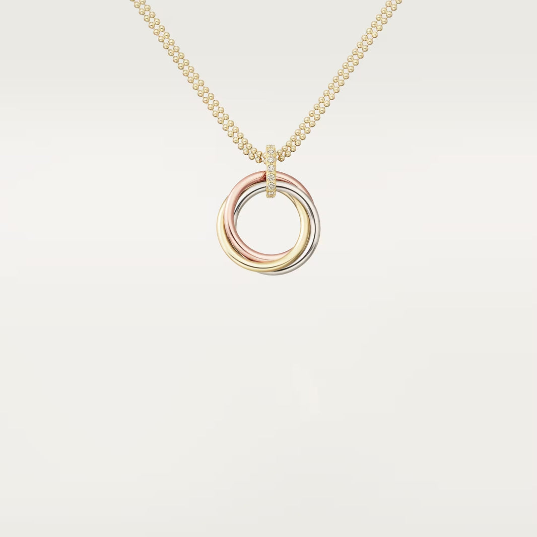 [Amore Jewels]TRINITY MEDIUM  DIAMONDS NECKLACE