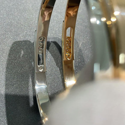 [Amore Jewels]Move Noa Rose Gold Pavé Diamond Bangle Bracelet
