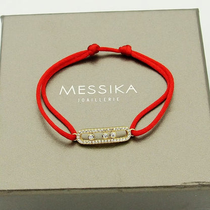 [Amore Jewels]Messika Care(s) pink cord pavé bracelet