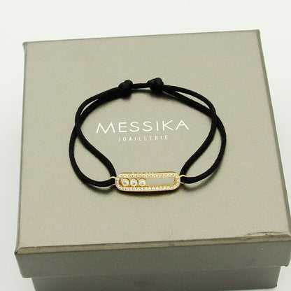 [Amore Jewels]Messika Care(s) pink cord pavé bracelet